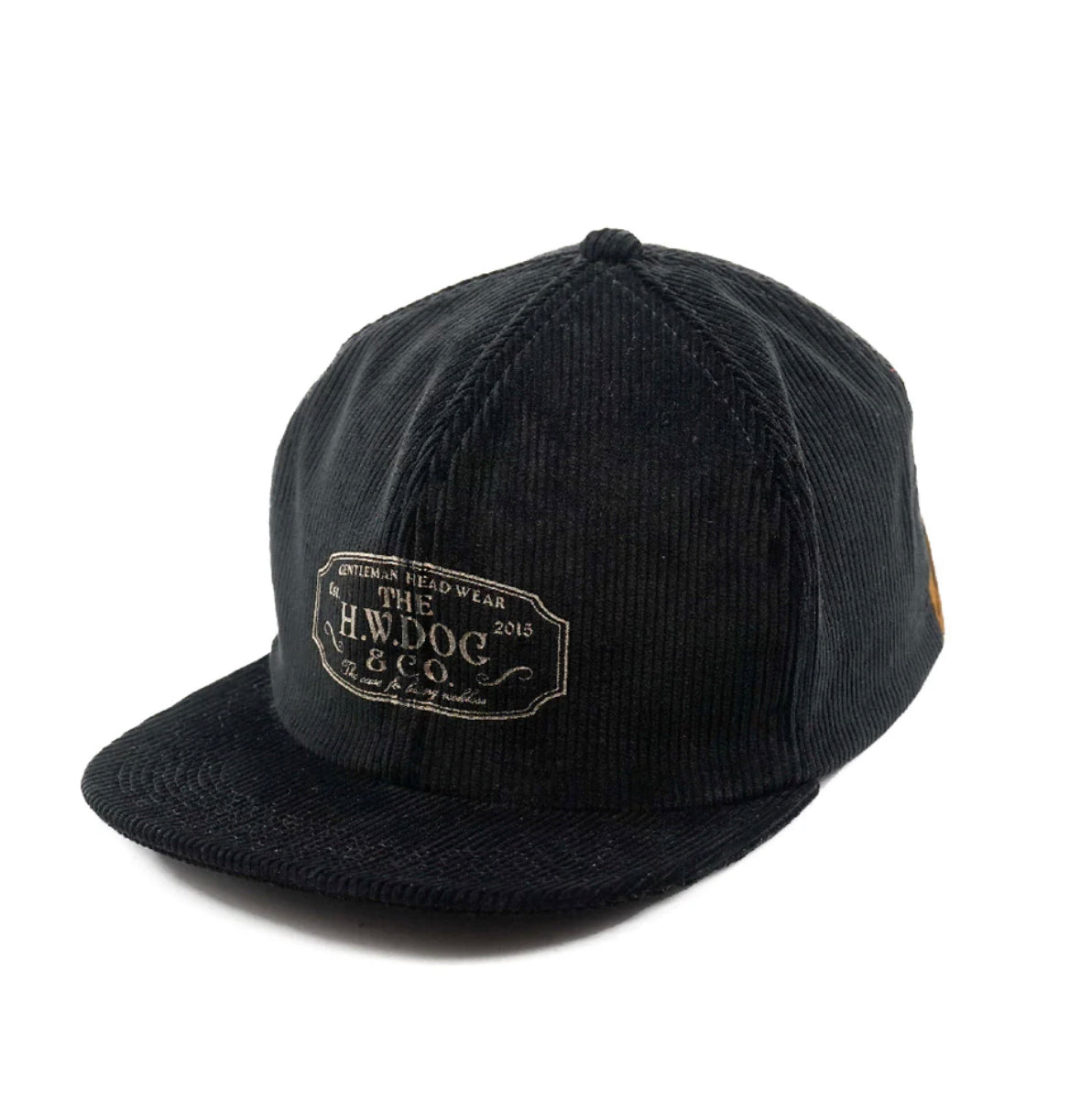 H W DOG & CO D-00004 TRUCKER CORD CAP - BLACK