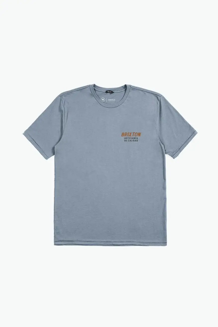 Harvester S/S Tailored Tee - Dusty Blue