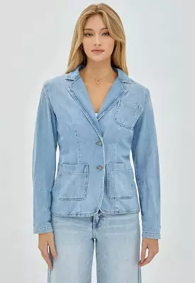 Hidden - Denim Blazer Light Blue