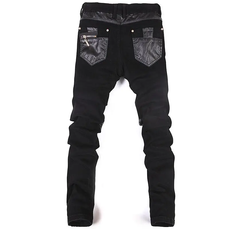 Hip Hop Leather Pants For Men