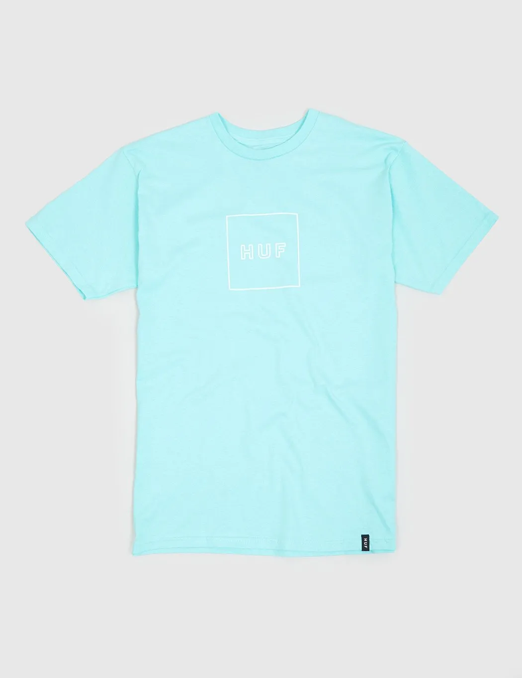 Huf Box Logo Puff T-Shirt - Celadon Green