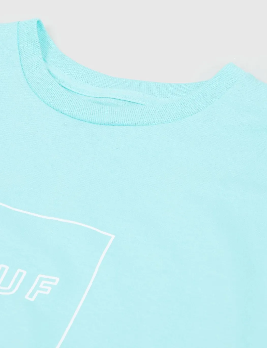 Huf Box Logo Puff T-Shirt - Celadon Green