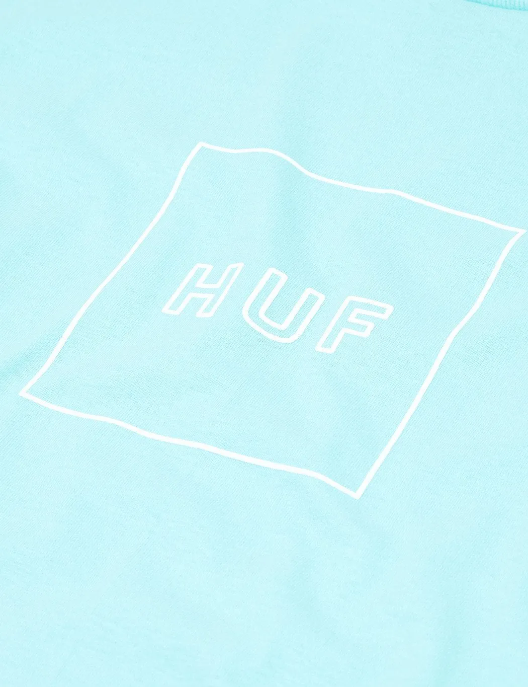 Huf Box Logo Puff T-Shirt - Celadon Green