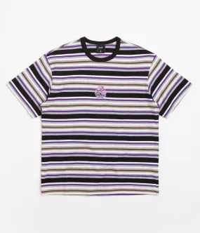 HUF Cheshire Stripe Knit T-Shirt - Black