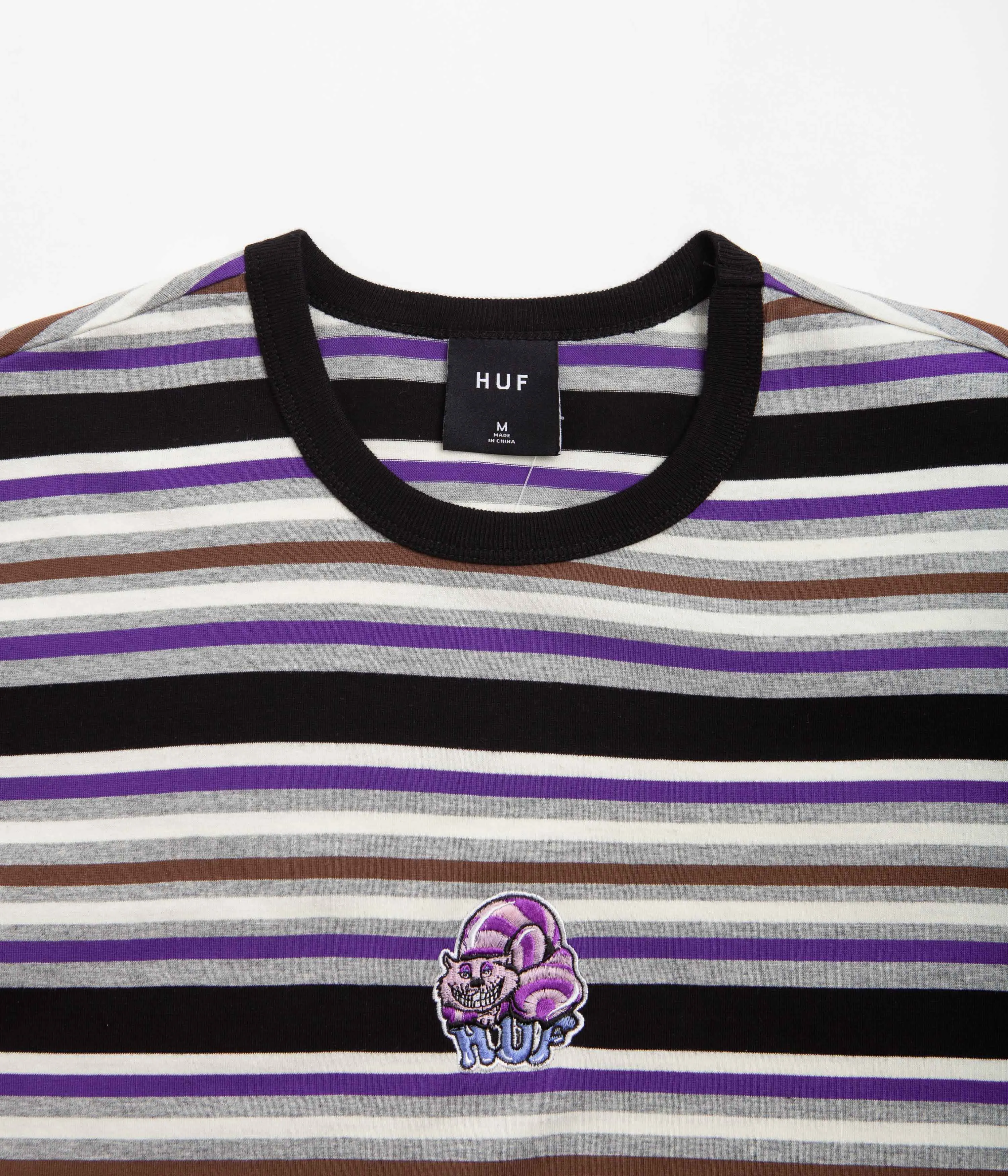 HUF Cheshire Stripe Knit T-Shirt - Black