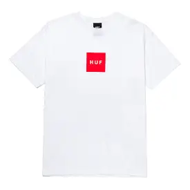 Huf Essentials Box Logo S/S T-Shirt - White