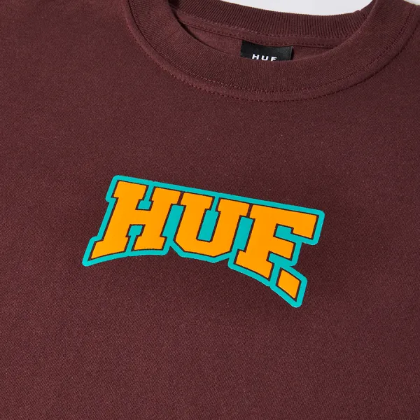 Huf Home Team S/S T-Shirt - Eggplant