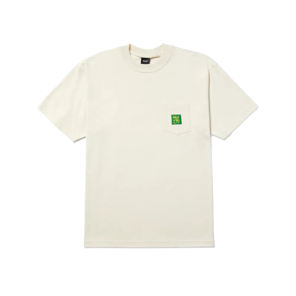 Huf Horus Pocket T-Shirt Bone