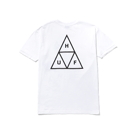 Huf Set Triple Triangle S/S T-Shirt - White