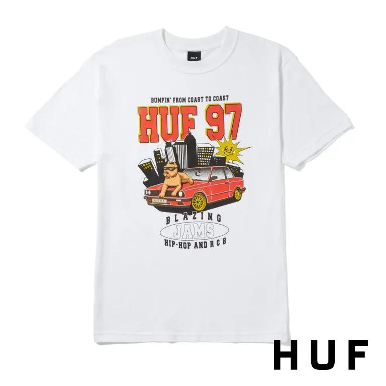 HUF  |Studded Street Style Leather Skater Style T-Shirts