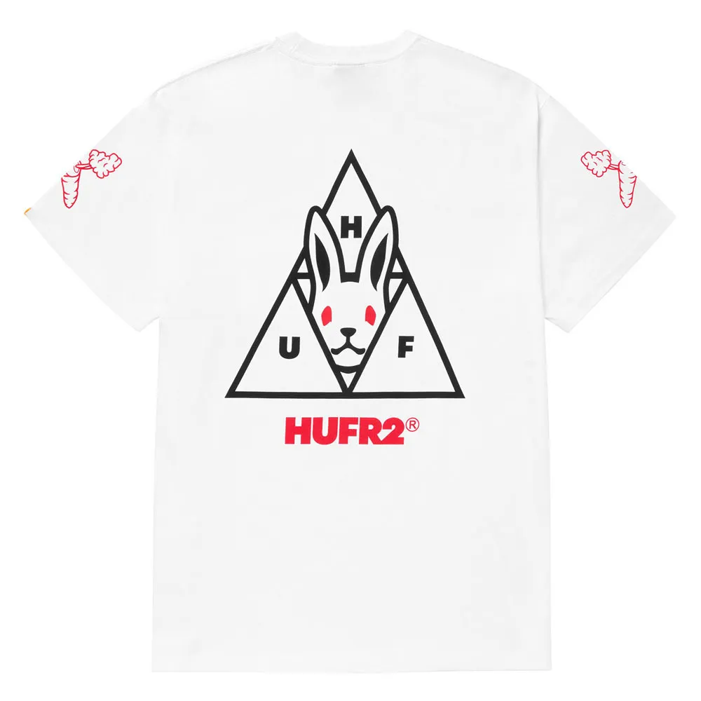 HUF  |Unisex Street Style Collaboration Logo Skater Style T-Shirts