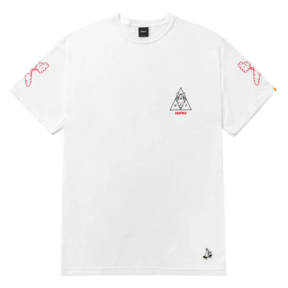 HUF  |Unisex Street Style Collaboration Logo Skater Style T-Shirts