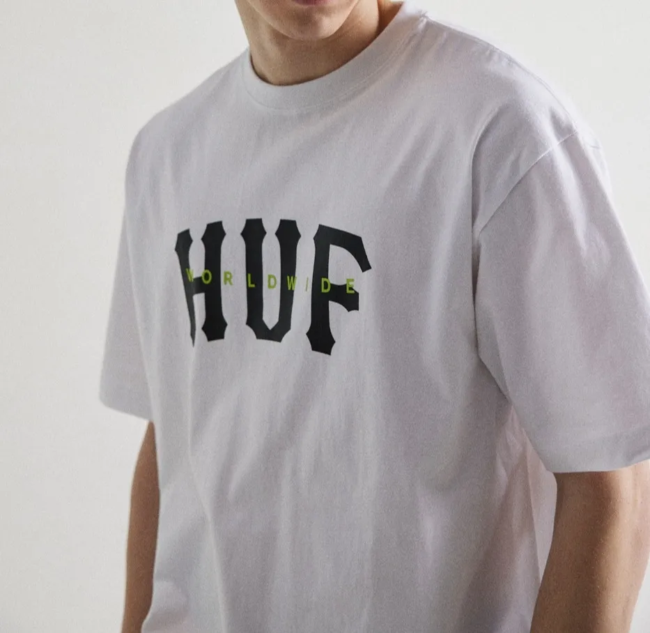 HUF  |Unisex Street Style Short Sleeves Logo Skater Style T-Shirts