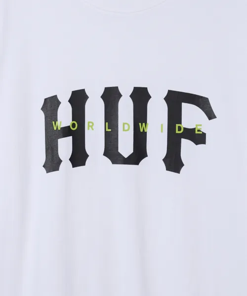 HUF  |Unisex Street Style Short Sleeves Logo Skater Style T-Shirts