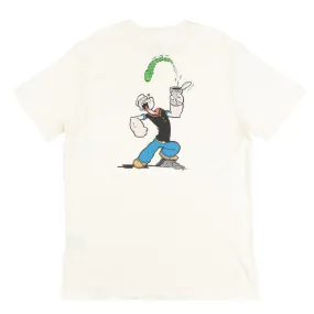 HUF x Popeye POPEYE POCKET T-SHIRT MENS SKATEBOARDING TEE (CREAM)