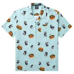 HUF x Popeye Wimpy Burger Button Up Shirt (Mint)