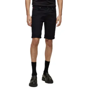 HUGO Black Jean Shorts