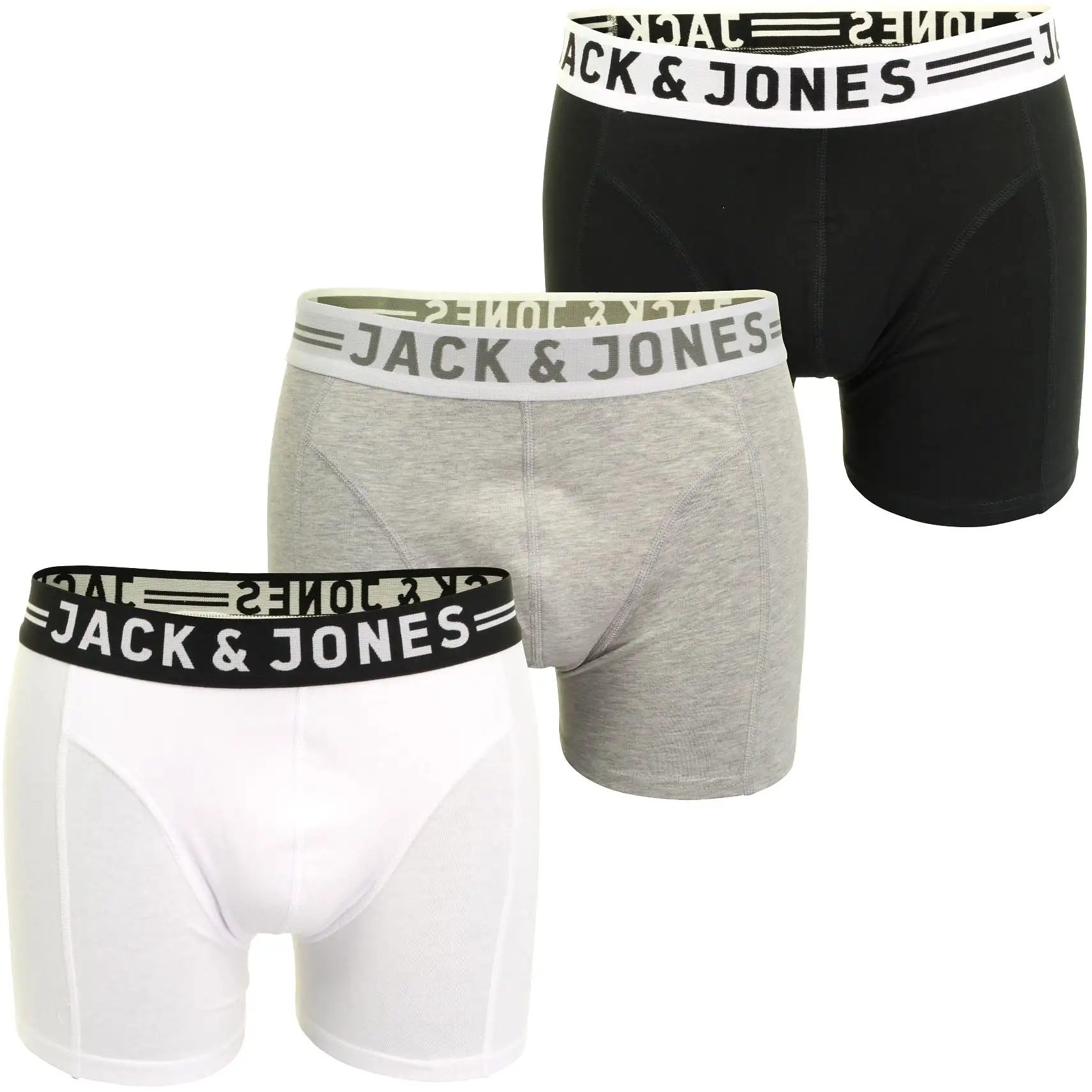 Jack & Jones 'Sense' Mens Boxer Shorts/ Trunks (3-Pack)