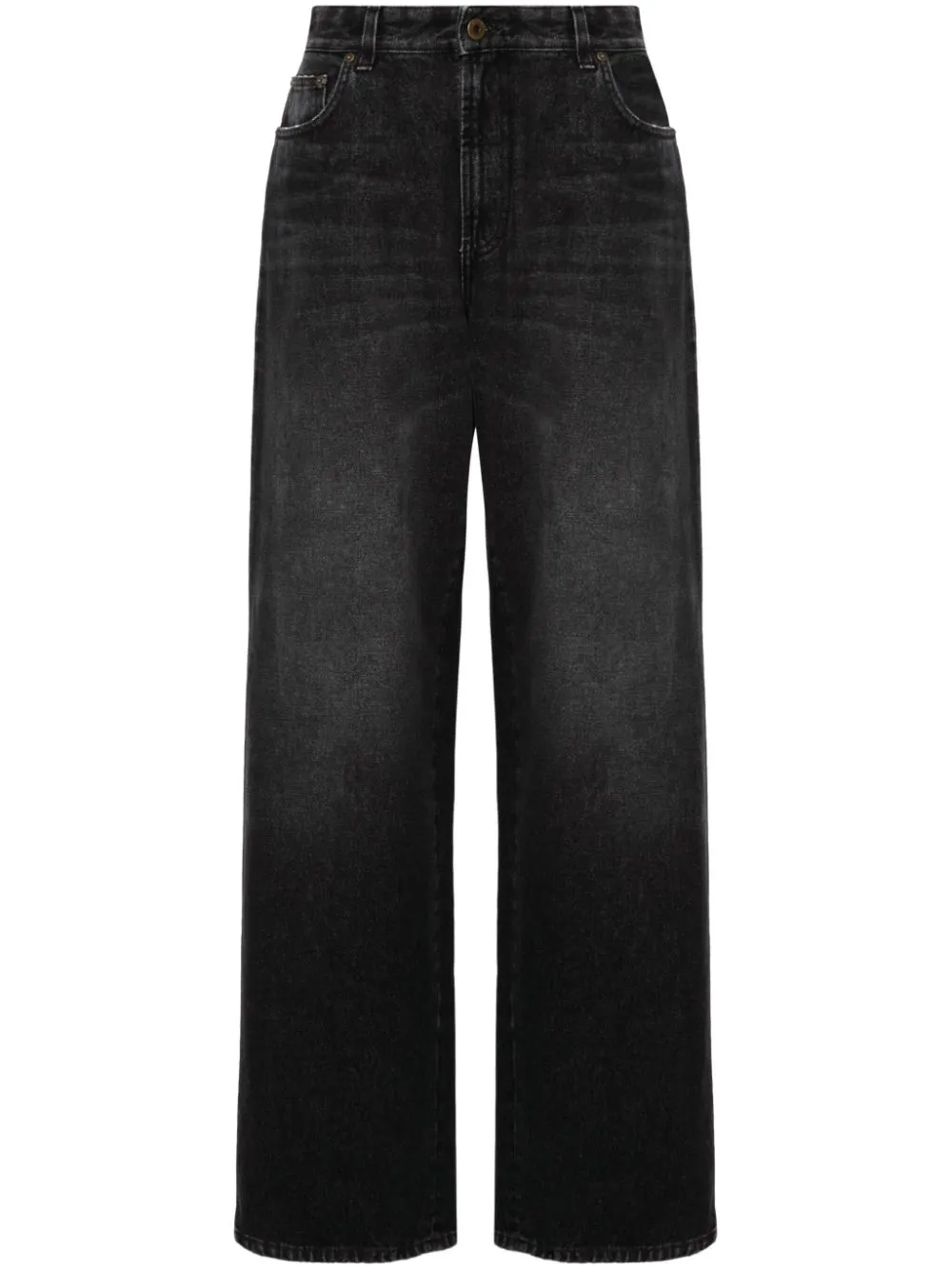 Jean Paul Gaultier Body Marinière-print jeans - Black