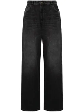 Jean Paul Gaultier Body Marinière-print jeans - Black