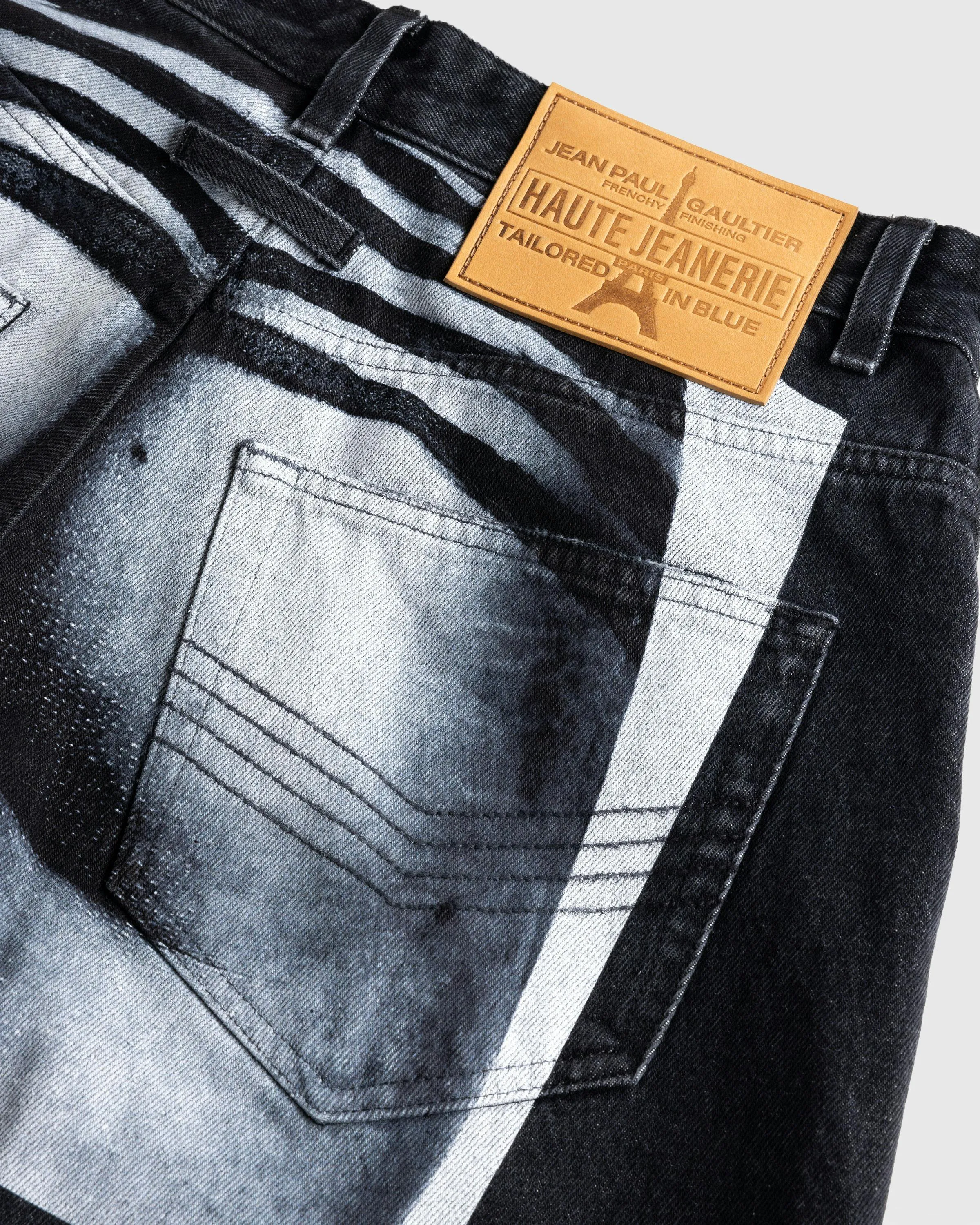 Jean Paul Gaultier – Denim Pant Printed "Body Marinière" Vintage Black/White | Highsnobiety Shop