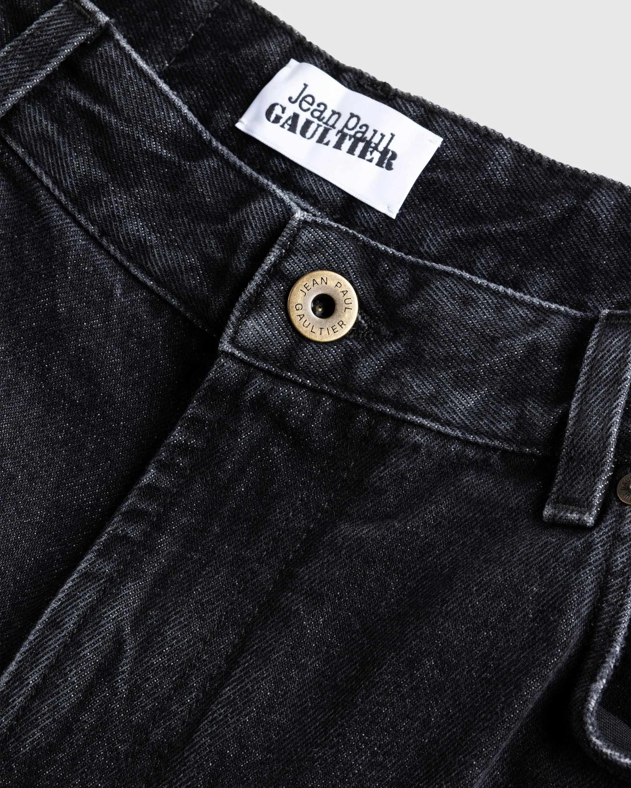 Jean Paul Gaultier – Denim Pant Printed "Body Marinière" Vintage Black/White | Highsnobiety Shop