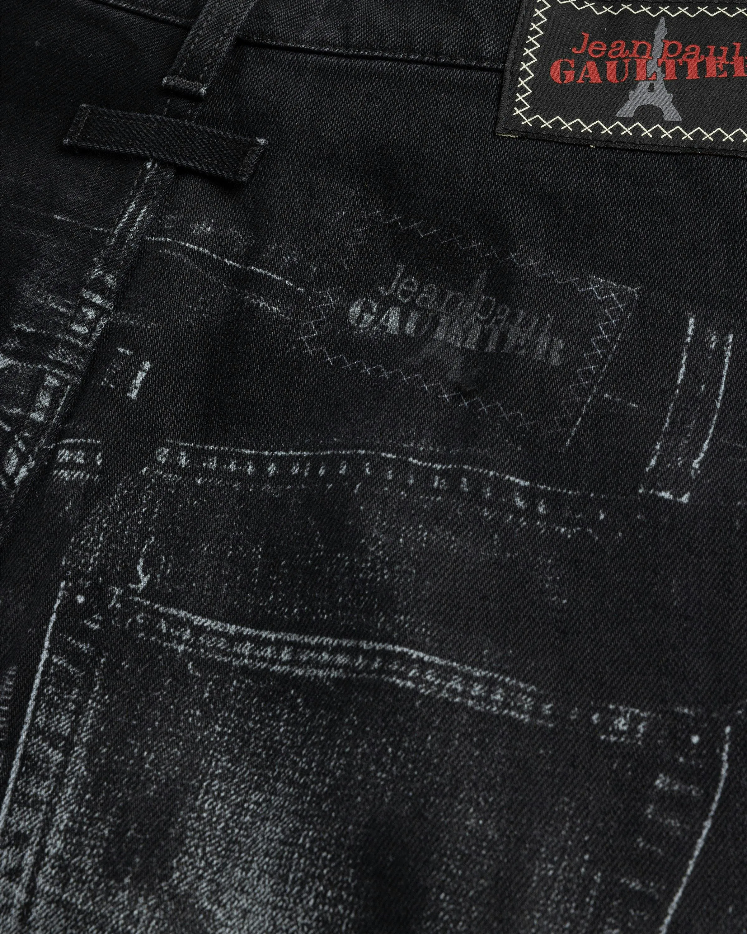 Jean Paul Gaultier – Denim Trompe L'oeil Jeans Black/Gray | Highsnobiety Shop