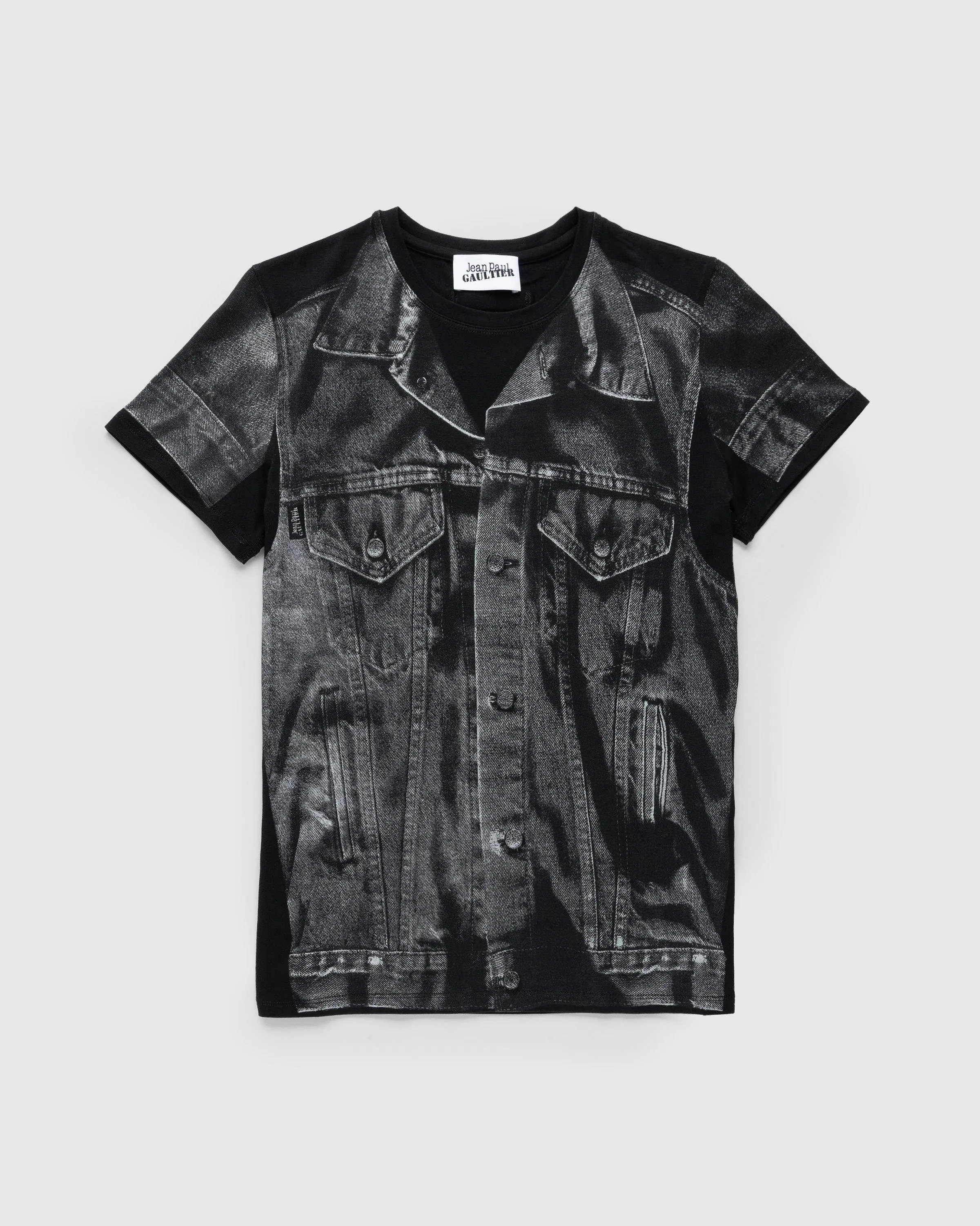 Jean Paul Gaultier – Denim Trompe L'oeil T-Shirt Black/Gray | Highsnobiety Shop