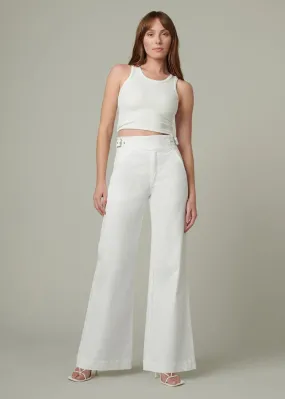 Joe's Jeans Double Buckle Sailor Pant- Optic White-***FINAL SALE***