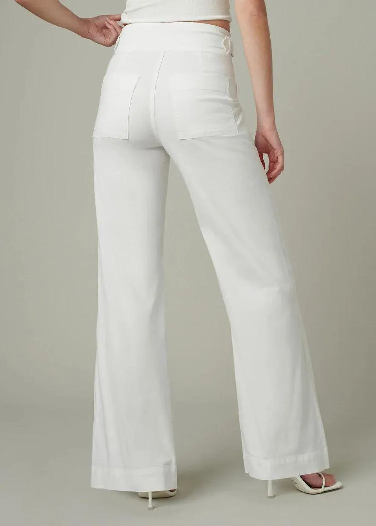 Joe's Jeans Double Buckle Sailor Pant- Optic White-***FINAL SALE***