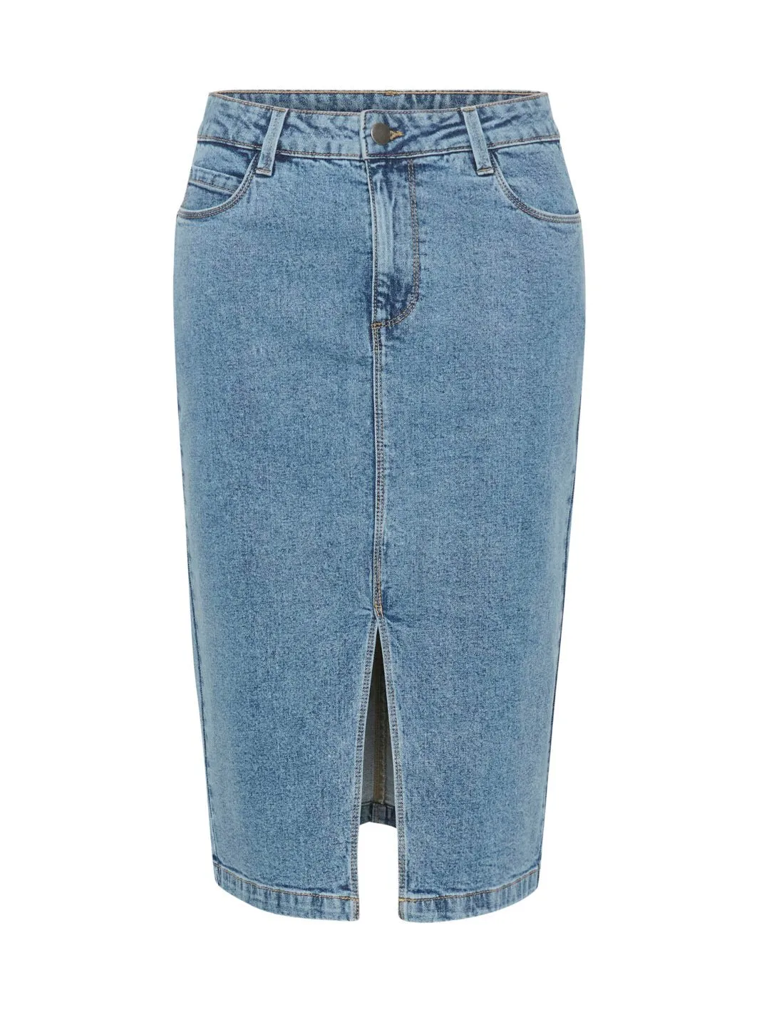 Kaffe KAbarbeth denim skirt light blue washed