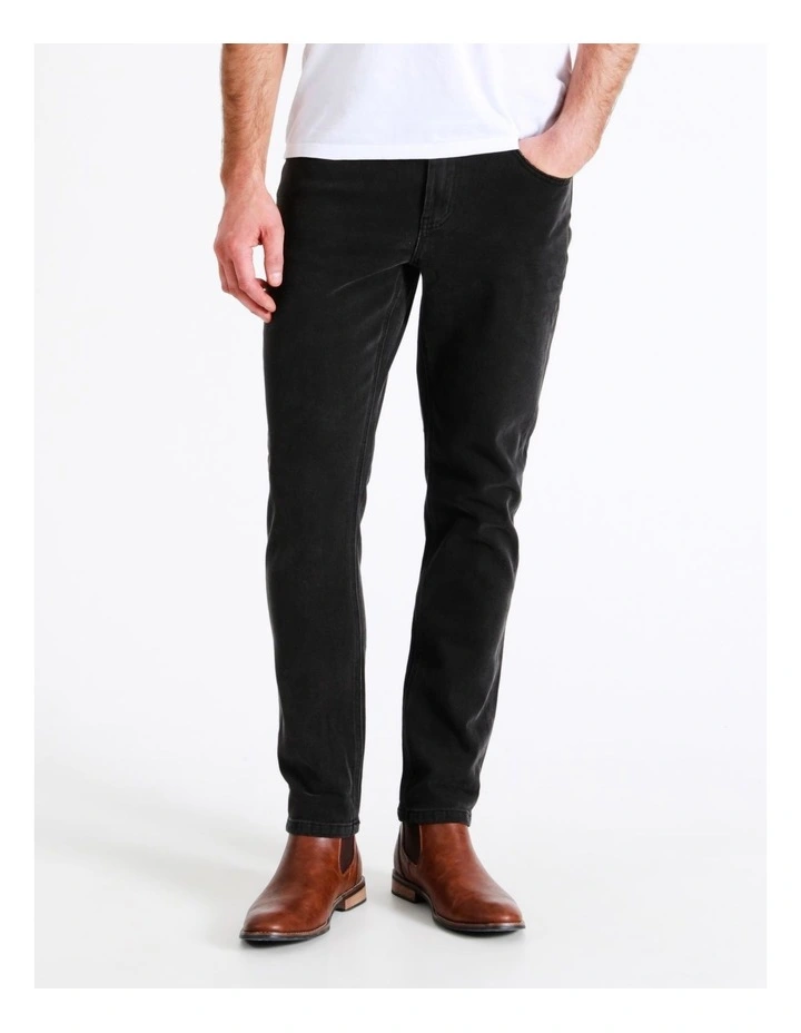 Kristian Slim Tapered Jean Size 30 Leg Length in Black