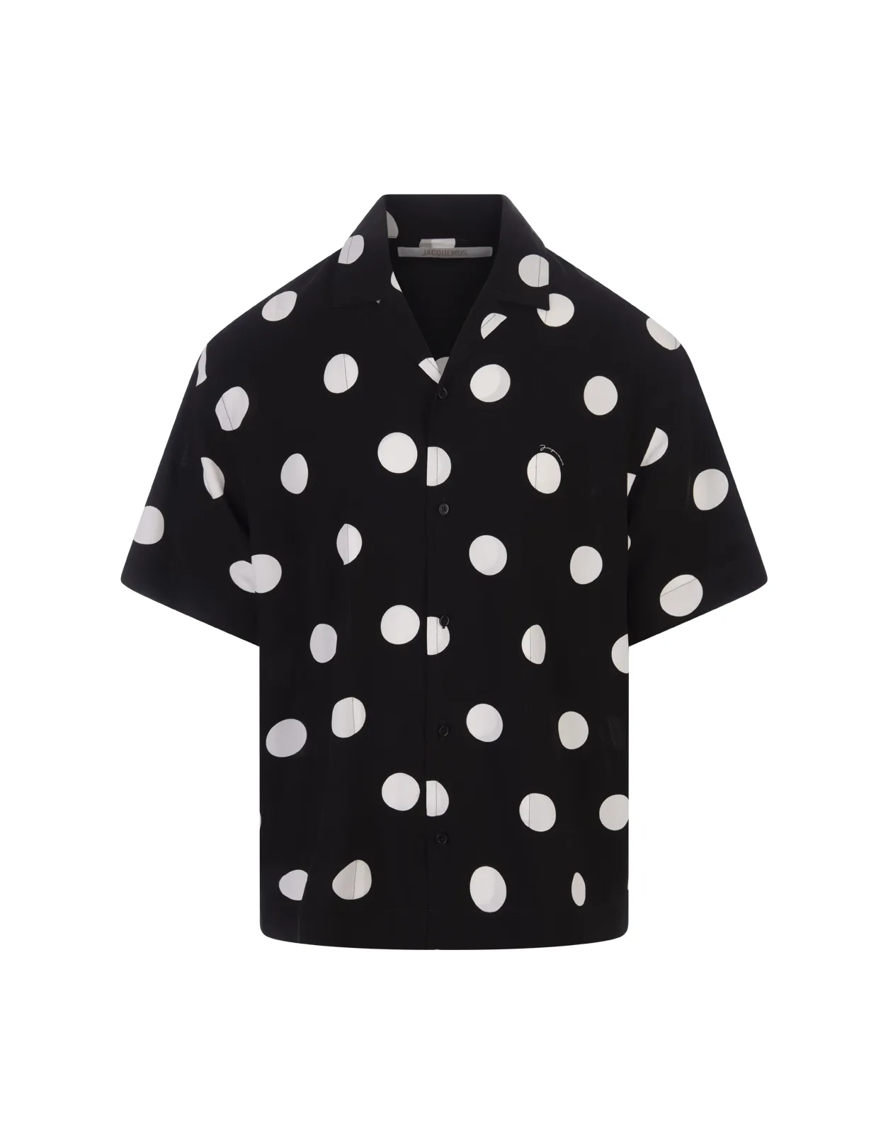 La Chemise Jean Shirt In Print Dots Black & White