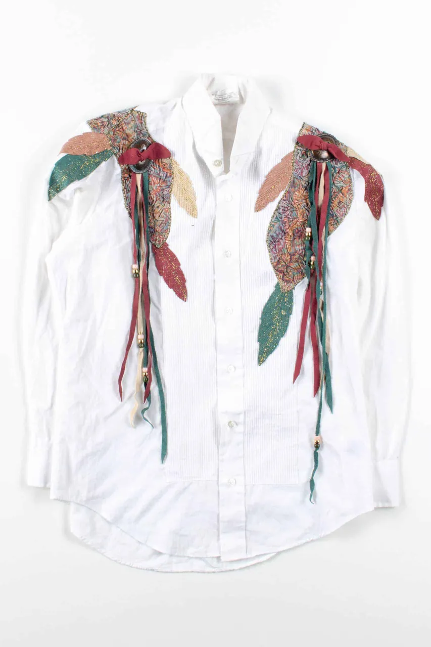 Leaves & Tassels Button Up Shirt