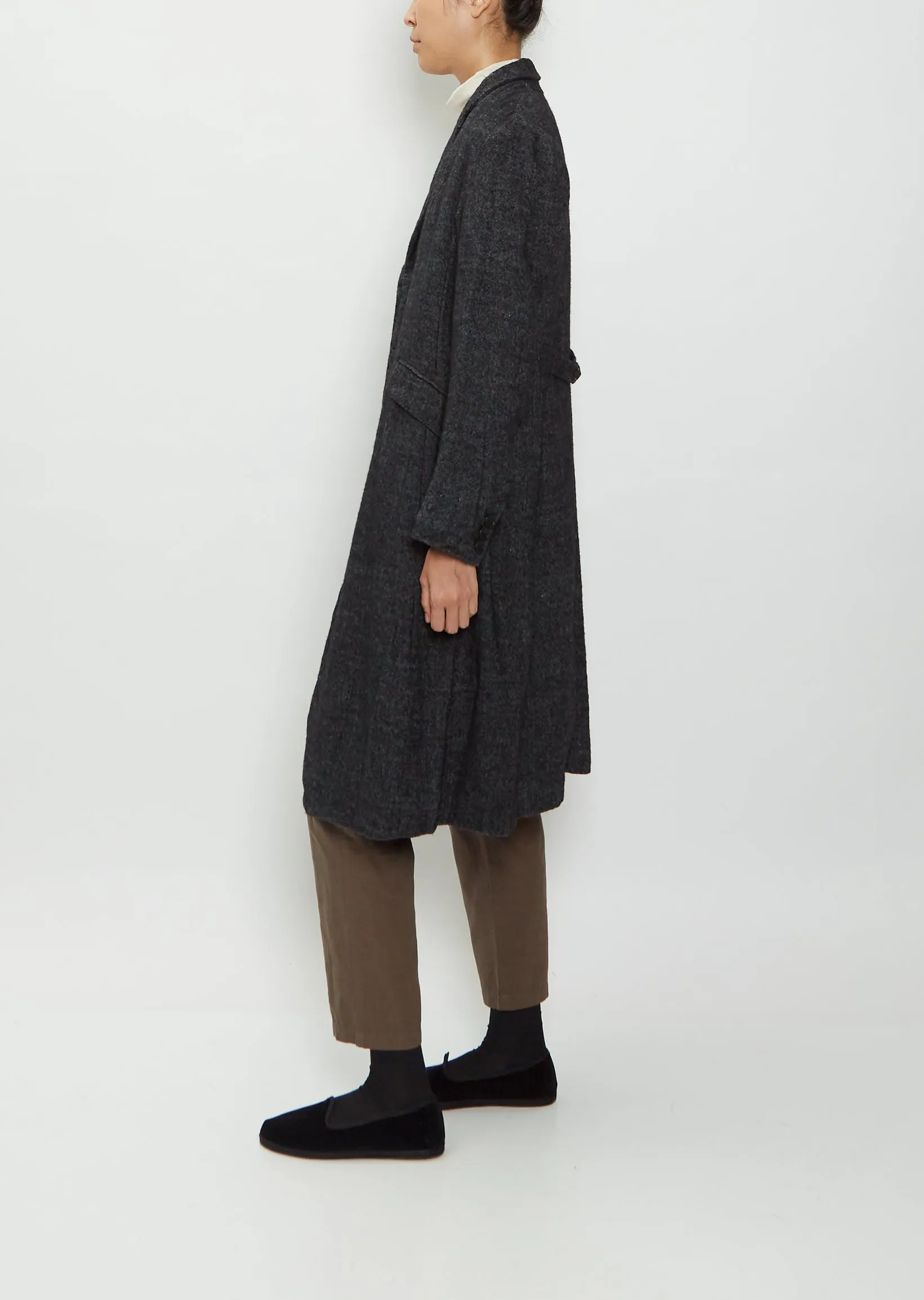 Linen Wool Blazer Coat