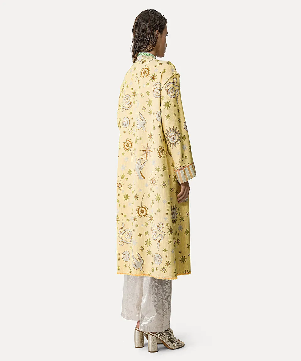 “love alchemy” jacquard coat