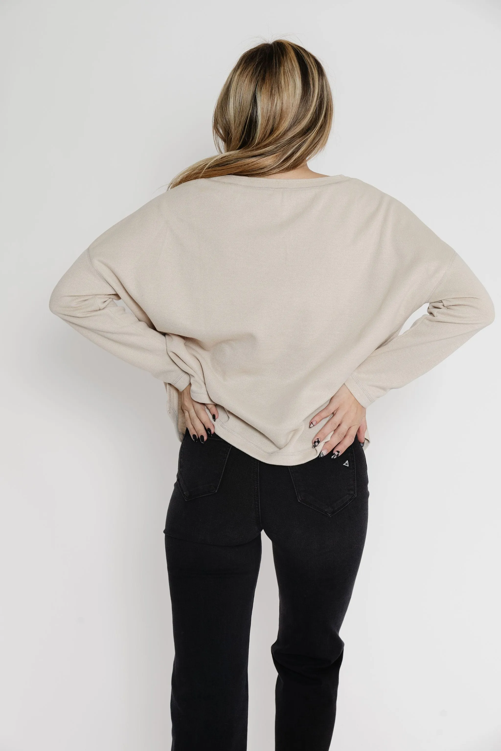 Maliya Sweater Tee in Natural