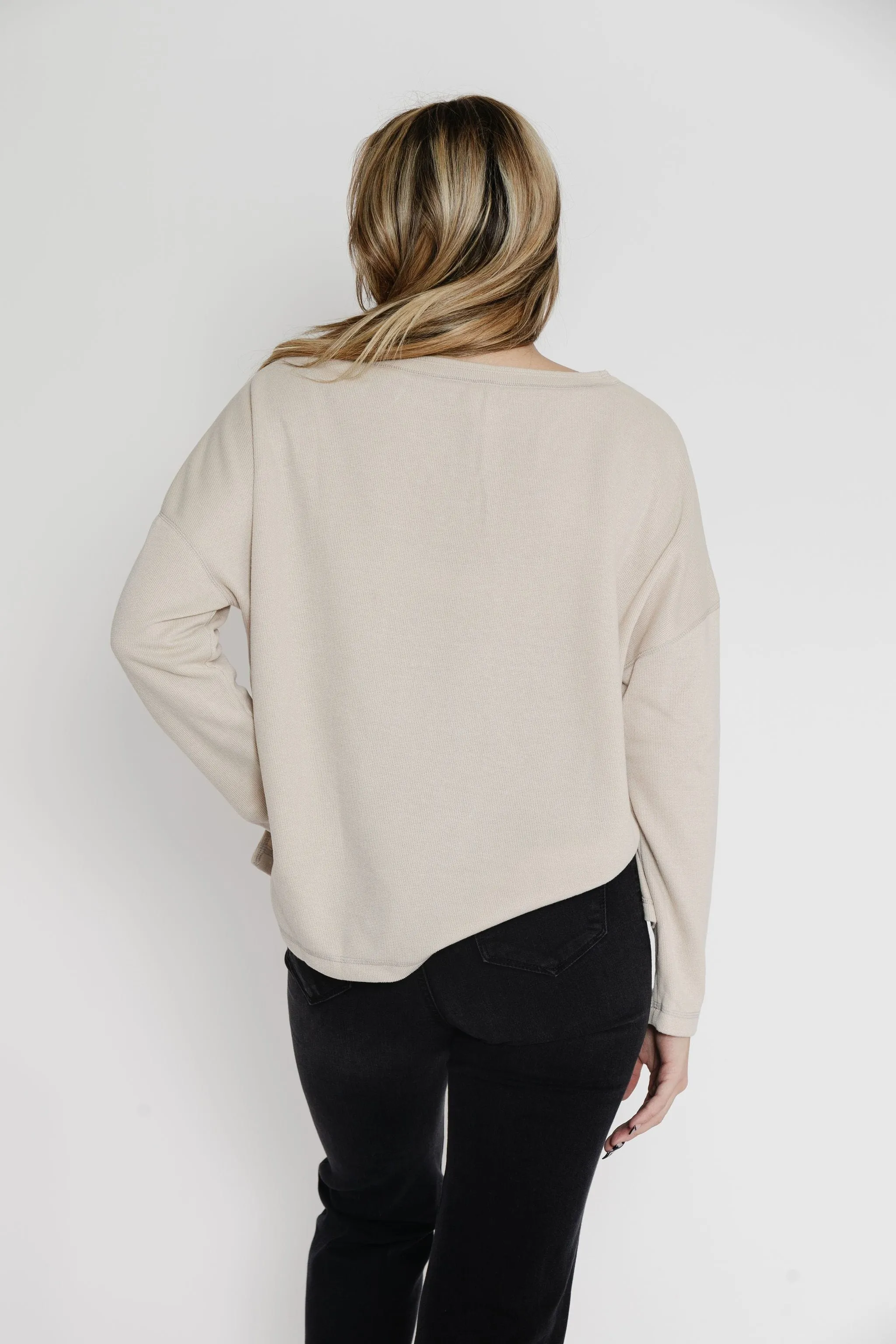 Maliya Sweater Tee in Natural