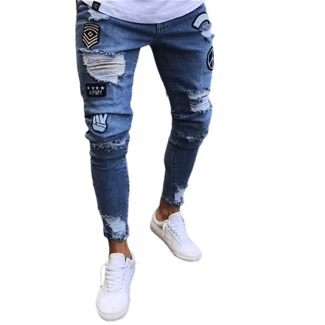 Men Jeans With Patches