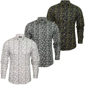 Mens Jack & Jones Floral Long Sleeved Shirt 'JPR ARIZONA'