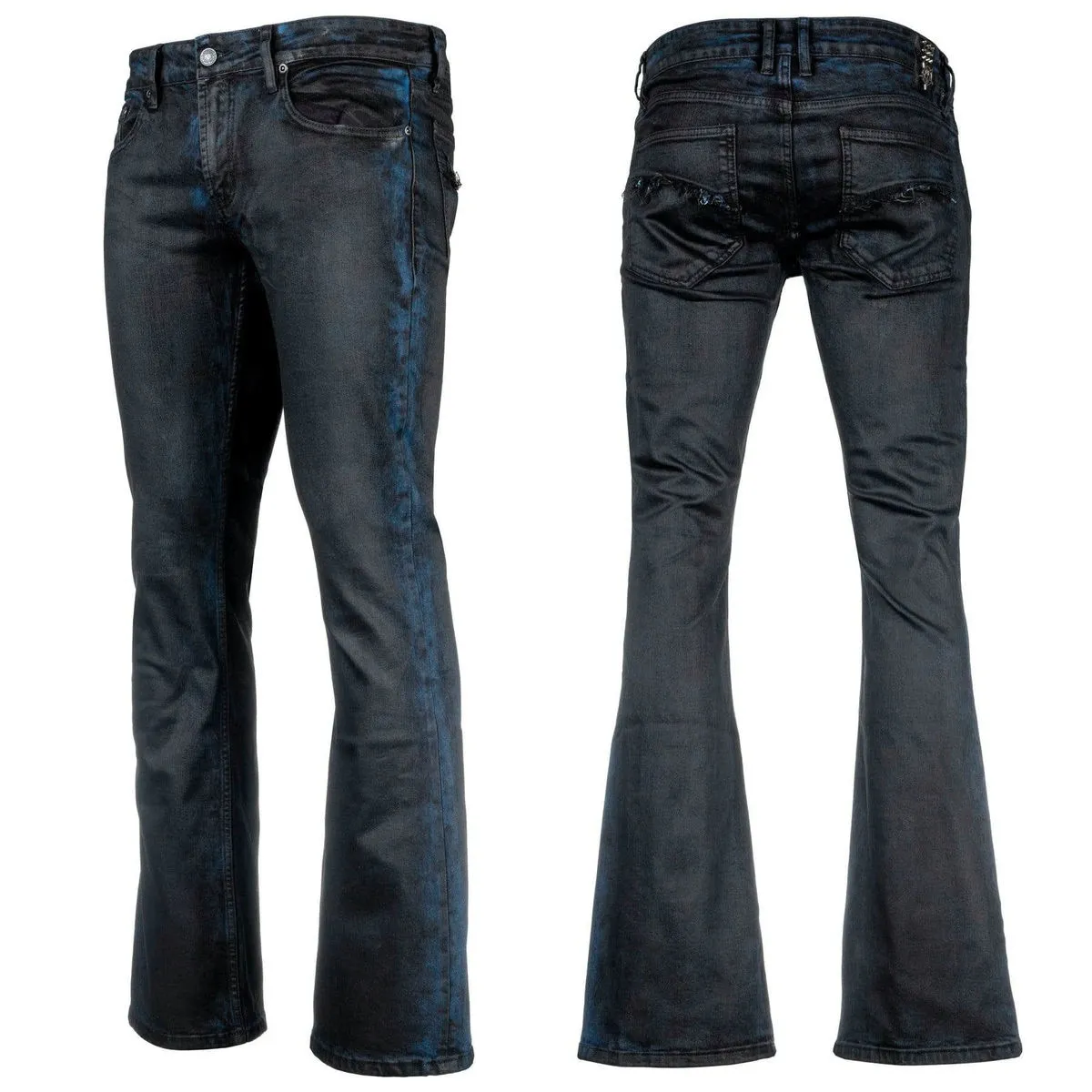 Men's pants (jeans) WORNSTAR - Hellraiser Coated - Cobalt Blue - WSGP-HRCB  -  Metal-shop