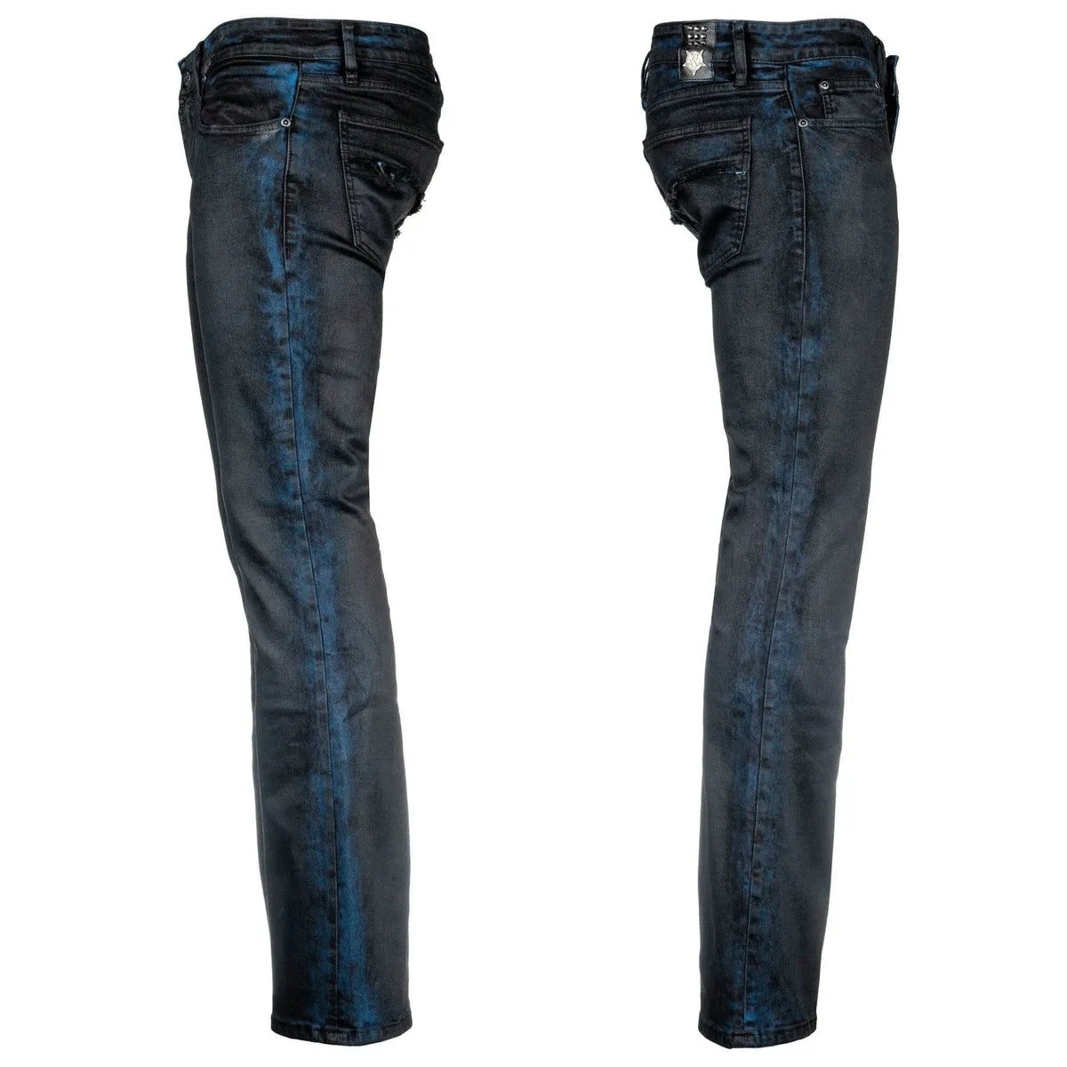 Men's pants (jeans) WORNSTAR - Hellraiser Coated - Cobalt Blue - WSGP-HRCB  -  Metal-shop