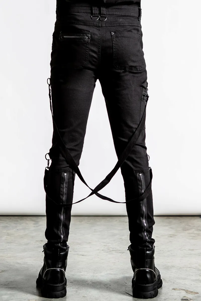 men's pants KILLSTAR - Sonic Doom Jeans - Black - KSRA003989  -  Metal-shop