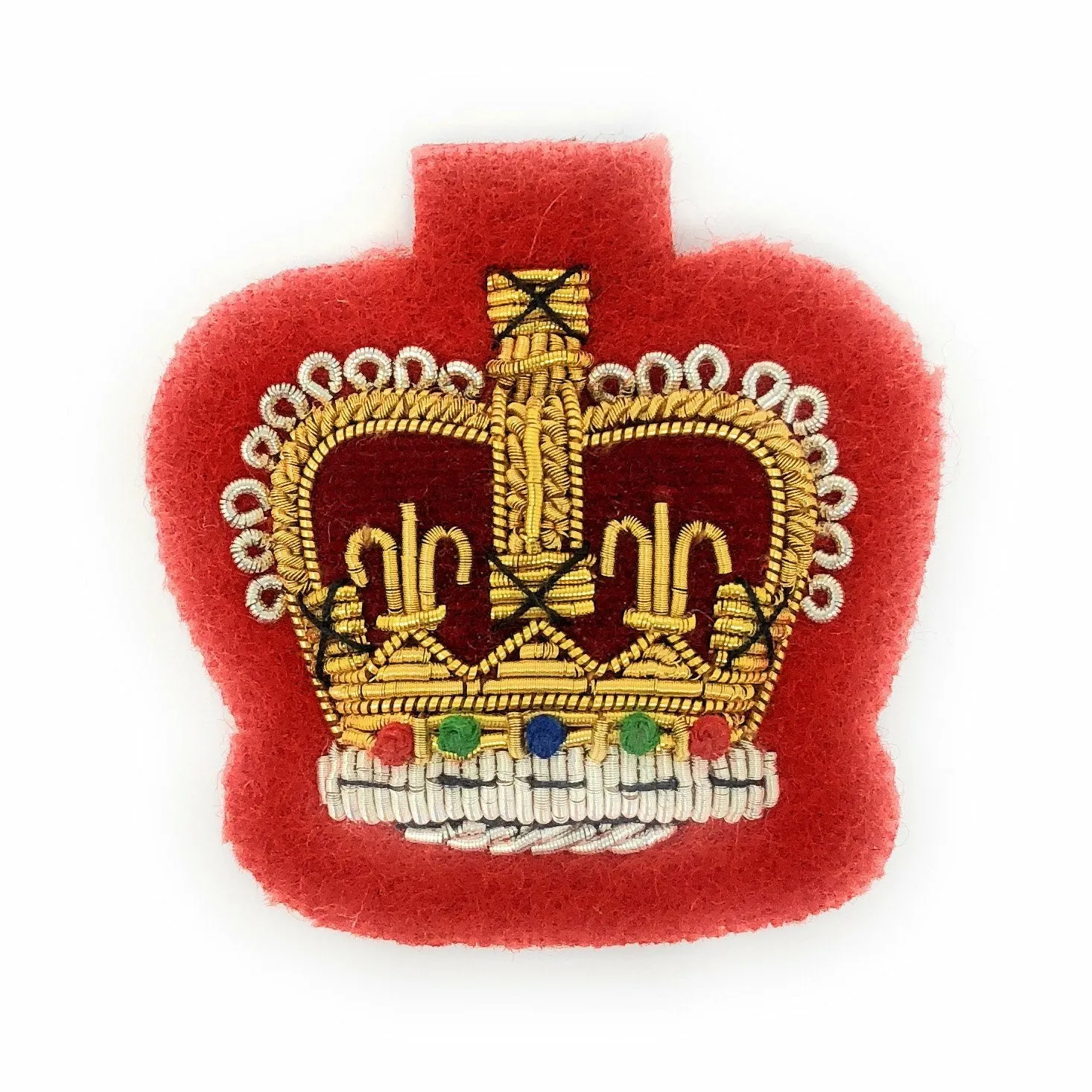 Mess Dress Crowns - S/Sgt - Gold on Scarlet Ground