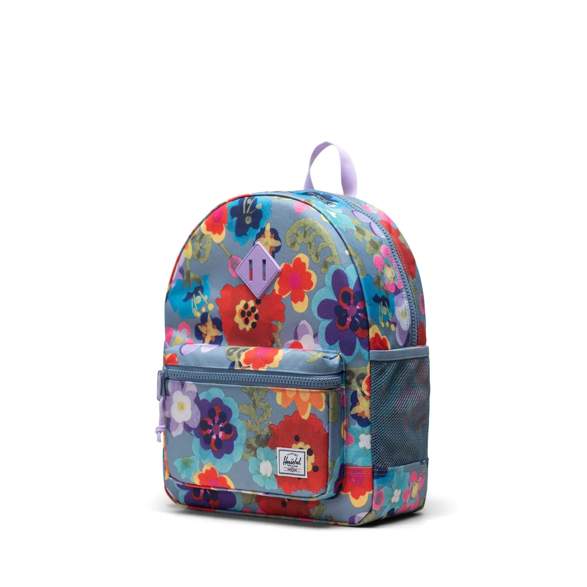 Mochila Herschel Heritage Youth Paper Flowers Faded Denim