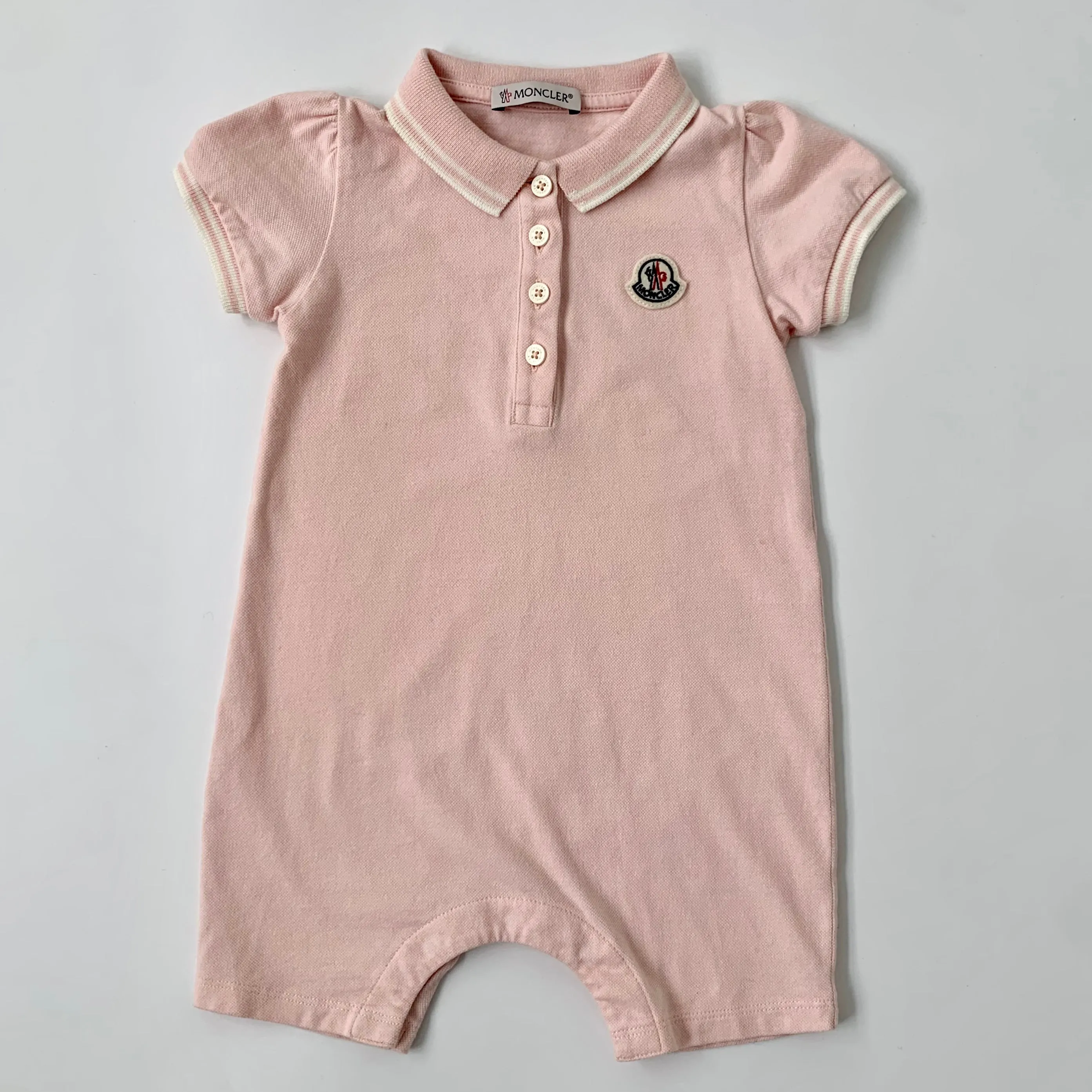 Moncler Pink Romper: 12-18 Months