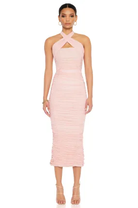 Nookie Monroe Midi Dress - Baby Pink