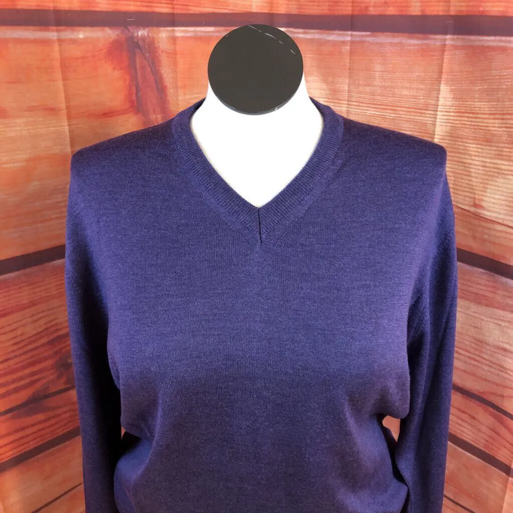 NWT TOSCANO DUSKY GRAPE V NECK SWEATER SIZE X LARGE TCC