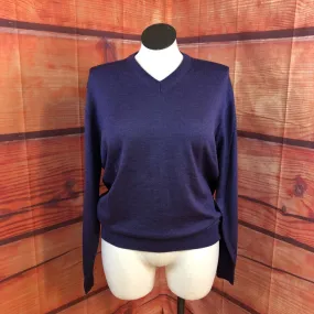 NWT TOSCANO DUSKY GRAPE V NECK SWEATER SIZE X LARGE TCC