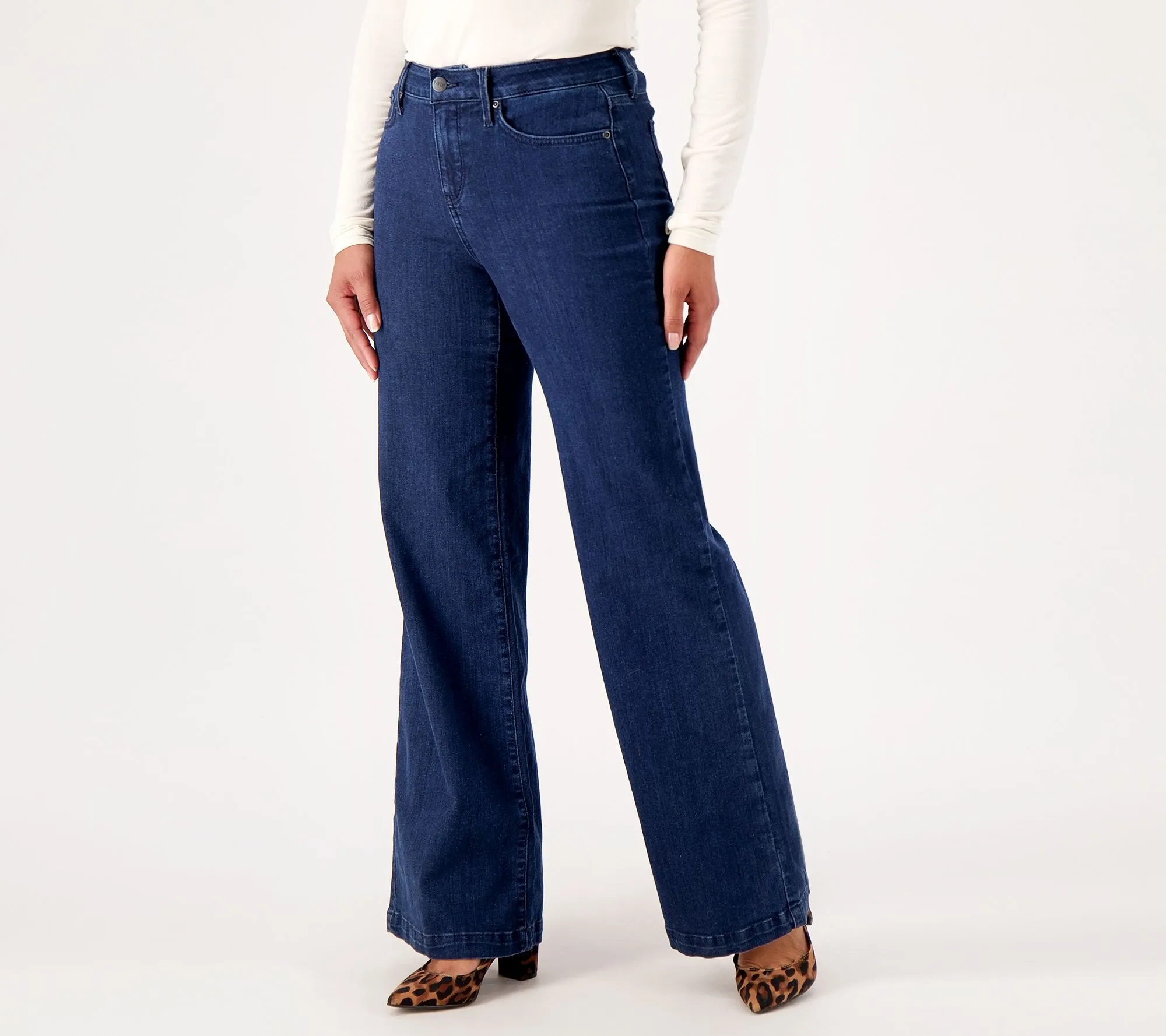 NYDJ Teresa Wide-Leg Jeans- Mystique